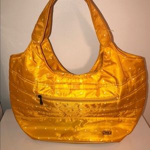 LugLife yellow polka dot tote bag (authentic)